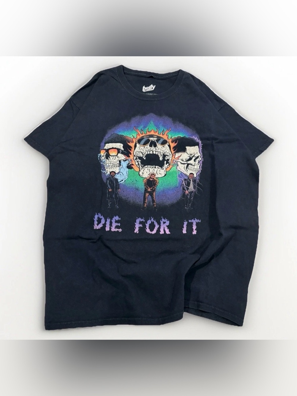 The Weeknd T-Shirt Belly Die For It Size Large Hip Hop Tee Black Promo Shirt